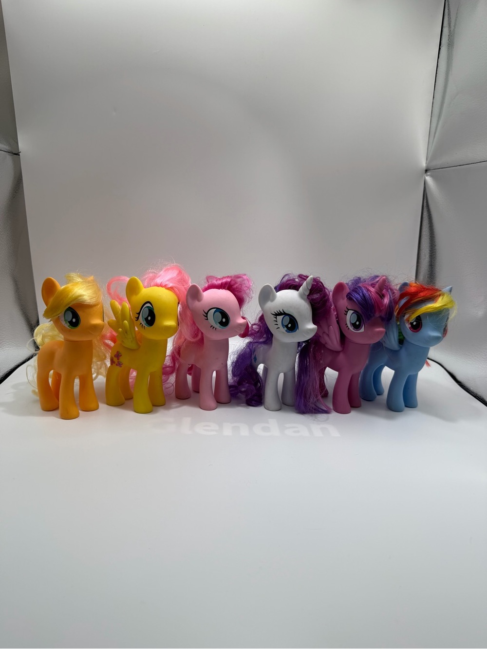 My Little Pony Figure Set - Yellow, Pink, Purple, White, Blue, Orange, Red